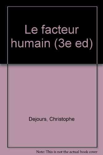 Le  facteur humain