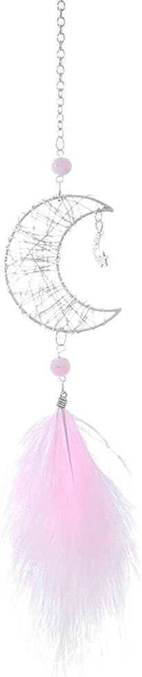 A Yuyuando Capteur De Reves Attrape Reves Dream Catcher A La Main Traditionnel Plume Pour Decoration Chambre Fille Voiture Mural Attrape Reves Deco Chambre Bebe Fille 37cm Decoration De La Maison Ameublement