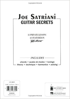 Amazon Com Joe Satriani Guitar Secrets 9780895247384