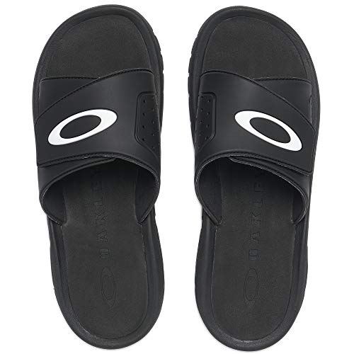 Oakley Men's Super Coil Slide 2.5 Sandals,10,Blackout