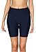 ATTRACO Women's High Waisted Swim Shorts with Pockets Plus Size Bathing Suit Bottoms Long Board Shorts