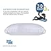 puredown Goose Feather Down Pillows, Embossing Bed Pillows for Sleeping with 2 Outer Protectors, Hotel Standard/Queen Pillows Set of 2 (Pack of 2)