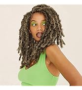 16 Inch Springy Afro Twist Crochet Hair for Black Women 8 Packs Pre-Separated Marley Twist Braidi...
