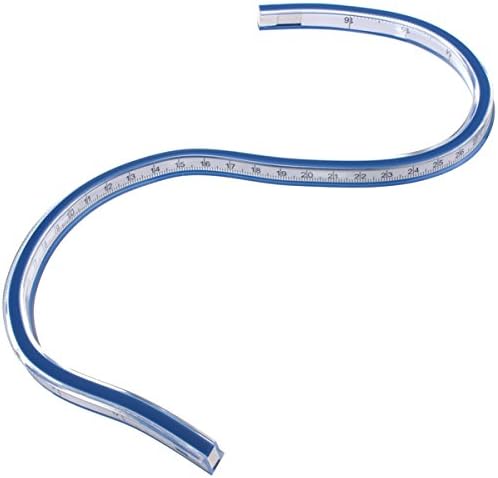 60 cm Plastic Flexible French Curve Ruler Quilting Drafting Drawing Measuring Tool