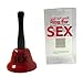 Fairly Odd Novelties Ring for Sex Novelty Handbell - Funny Gag Gift for Couples - Red with Black Handle