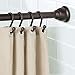 iDesign Cameo Metal Tension Rod, Adjustable Customizable Curtain Rod for Bathtub, Shower Stall, Closet, Doorway, 26-42 Inches, Bronze