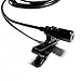 Crystal Clip High Performance Clip-on Lavalier Microphone for use with iPhone, iPad and other Smartphones and Tablets