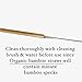 Bamboo Straws with Bag and Cleaning Brush - Pack of 10 Biodegradable Straws - Environment Friendly Reusable Drinking Straws - Save the Ocean