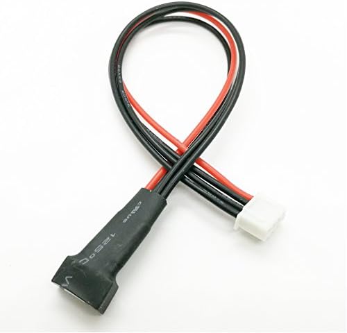 YeahDrone 3S Lipo Battery Balance Charger Plug Extension Line Cable 20cm with 22AWG Silicone Wire for RC Hobby Vehicles (2 pcs)