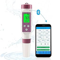 PH Meter Smart Bluetooth,7-in-1 ORP Meter/S.G