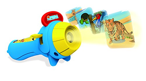 7TECH Projector Toy Flashlight Baby Sleep Bedding Story Toy Animal Slide for Kids(Blue & Yellow)