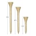 IZZO Golf Wood Golf Tees, 1.75 Inch, Natural (Pack of 200)