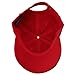 Falari Classic Baseball Cap Dad Hat 100% Cotton Soft Adjustable Size Red