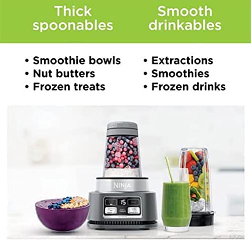 Ninja Foodi SS100 Stainless Steel Smoothie Blender Bowl Maker and