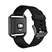 Simpeak Band Compatible with Fitbit Blaze, Silicone Replacement Band Strap Replacement for Fitbit Blaze (Without Frame), Large Black
