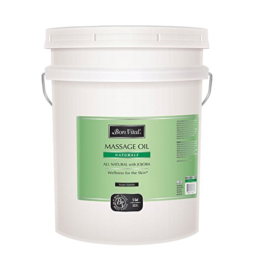 Bon Vital Naturale Massage Oil Made with Natural Ingredients for an Earth-Friendly & Relaxing Massage, Revives and Rehydrates Dry Skin Naturally, with Green Tea Extract for Added Skin Benefits, 5 Gal - Thumbnail 4