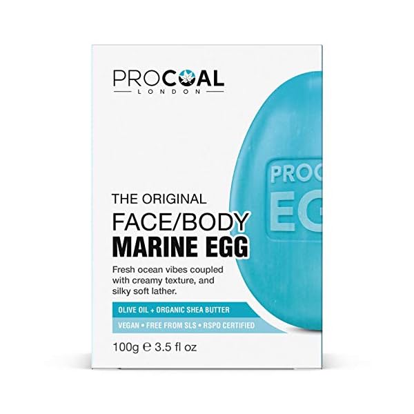Marine Egg Facial & Body Cleansing Soap 100g by Procoal - Face & Body Cleanser, Vegan & Cruelty-free