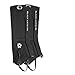Black Crystal Hiking Ski Snow Gaiters Waterproof Breathable Nylon Women's Black Size Medium