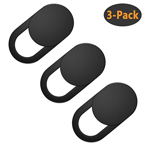 Elimoons Webcam Cover Slide, Ultra Thin Laptop Camera Cover Slide Blocker for Computer MacBook Pro iMac PC Tablet Notebook Surface Pro Echo Show Camera Protecting Your Privacy Security