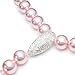 Dreambell 925 Sterling Silver Oval Stardust Magnetic Pearl Necklace Enhancer Shortener Connector Clasp