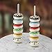 HAISEN Acrylic Donut holder 11 inches,Clear Donut Donut For Wedding Party Supplies 2 Piece