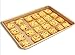 Monfish Baking Sheet Pan Rectangle Cookie Pan Roasting Meat Bread Pan non stick Quarter Size 13x9.5inch golden (quarter size)