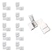 LightingWill 10pcs/Pack L Shape Solderless Snap Down 4Conductor LED Strip Connector for Right Angle Corner or 90 Degree Turning Connection of 10mm Wide 5050 RGB Flex LED Strips