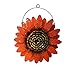 Oak Street Sunflower Metal Wall Decor, One Orange and One Red Flower, for Indoor Living Room, Bedroom, Bathroom or Outdoor Garden and Patio