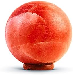 Himalayan Crystal Salt Sphere Shaped Lamp With Light Blub Weight 3-4 KG