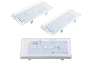 PRERUNER W10515058*1pc and W10515057*2pc Refrigerators LED Light SET, WPW10515058/WPW10515058 Refrigerator Light for whirlpool, kenmore, maytag, kitchenaid, 3021142, Ap6022533, PS11755866