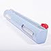 Plastic Wrap Dispenser with Slide Cutter,Refillable Food Wrap Dispenser, Coming with a 100 SQ Cling Wrap FDA Approved by BOXTHINK (Blue)