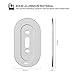 AhaStyle Nest Hello Wall Plate, Aluminum Adjustable Angle Wall Mount Bundle for Nest Hello Video Doorbell (Sliver, Aluminum)