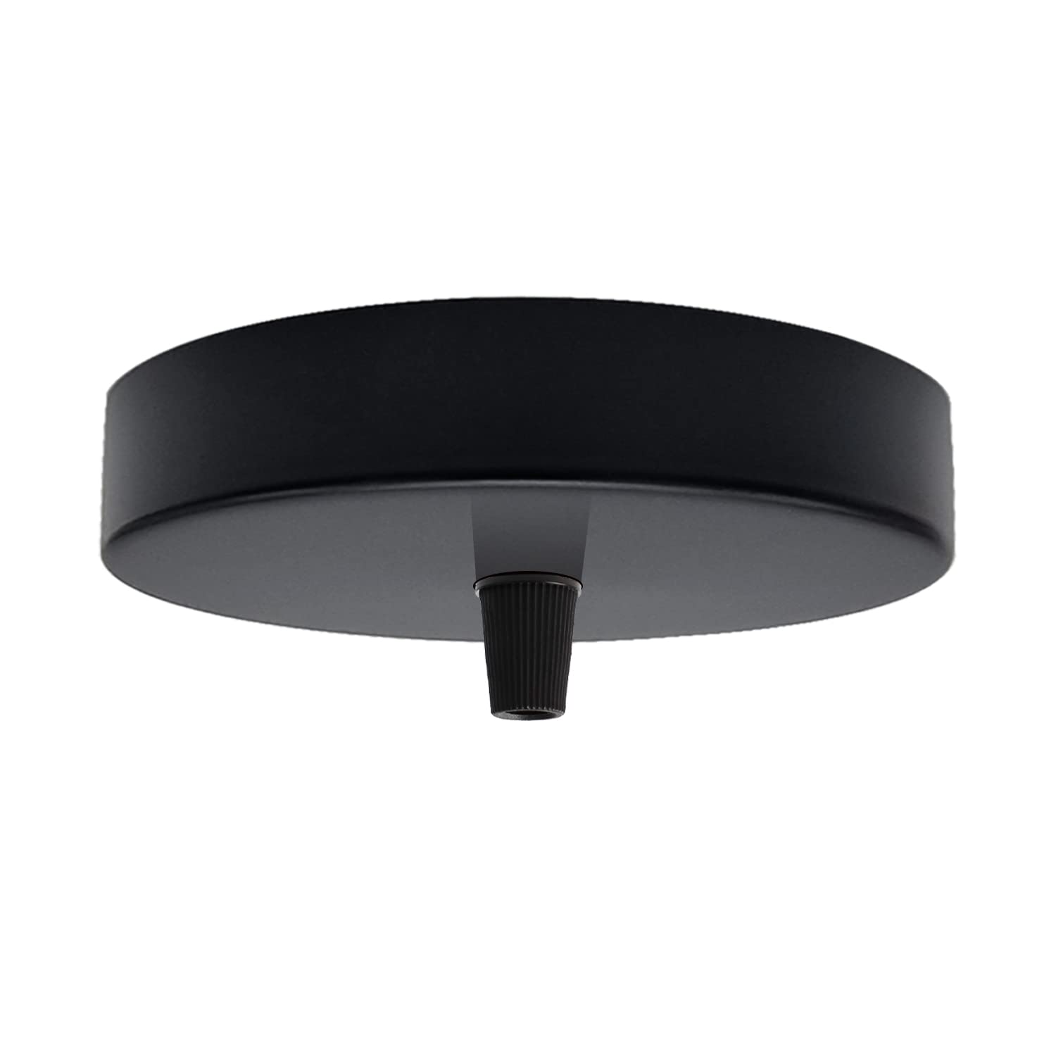 Multi Outlet Ceiling Rose (2-8 point available) Multiple Drop for Swag or Pendant Ceiling Light Fitting Vintage Retro ES E27 Braided Flex Lamp Holder (Black Point 1)