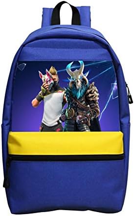 WeERNUO Fortnite Skull Trooper Kids School Backpacks for Girls Boys School Bags Bookbags for Children