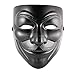 5starservice New Black V for Vendetta Anonymous Masquerade Custome Guy Fawkes Mask