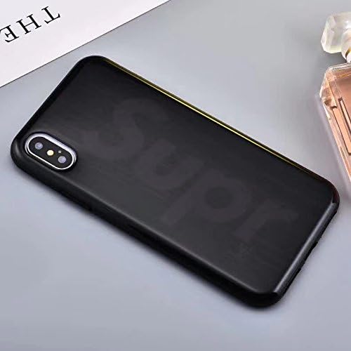 Street Fashion Supr X Luxury Style case cover wallet bumper for Apple Iphone (Red/Digital, Iphone X) (IPX-MattBlack)