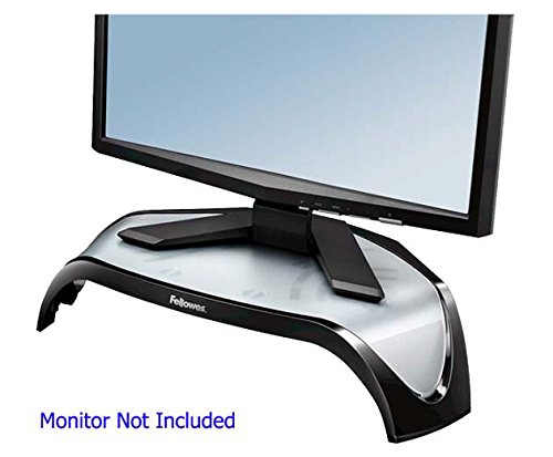 Smart Suites Corner Monitor Riser, 18 1/2 x 12 1/2 x 5 1/8, Black