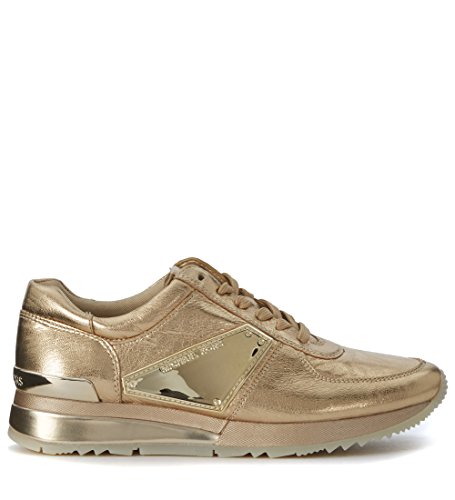 Michael Michael Kors Women's Sneaker Trainer Michael Kors Allie Plate In Pelle Oro 37(IT)-7(US) Gold