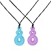 ROSENICE Chewing Necklace Chewelry Chew Necklace for Autism Chewing Biting Teething 2Pcs