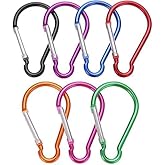 5 Pcs 4" Aluminum Carabiner Clip Big Spring Snap Key Chain Hook for Outdoor Keychain Clip Great for Keychains Gear Organization Accessory