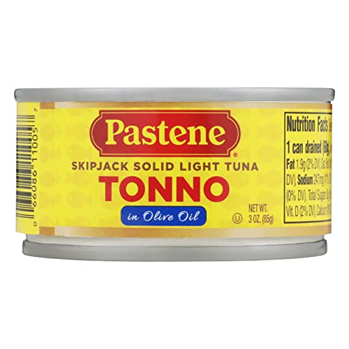 Pastene Tonno Tuna in Olive Oil, 3 Ounce (Pack of 24) (Packaging May