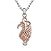 SOMEN TUNGSTEN His & Hers Stainless Steel Black Rose Gold Angle Devil Wings Combine Heart, Pendant Necklace