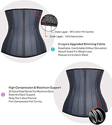 YIANNA Waist Trainer for Women Tummy Control