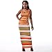Yollmart V-neck Long Sleeve Bodysuit Jumpsuit Bodycon Rompers Maxi Dress-5047-2XL