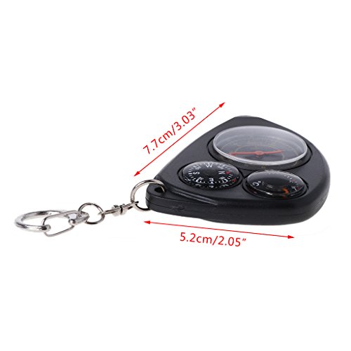 GMSP Keychain Portable Outdoor Multifunctio Odometer Rangefinder Compass Thermometer - Thumbnail 4