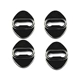 LFOTPP 4PCS Black Toyota Stainless Steel Car Door Lock Latches Cover Protector for 2018 C-HR CHR, 3M Adhesive Backing