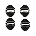 LFOTPP 4PCS Black Toyota Stainless Steel Car Door Lock Latches Cover Protector for 2018 C-HR CHR, 3M Adhesive Backing