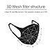 strylin Protective Dust Mask, Adjustable PM2.5 Air Filter Mask, Breathing Valve Mask N95, Washable Mouth Cover Mask, Dustproof Safety Mask Respirator with Breath Valve for Anti-dust Smoke Gas Allergy