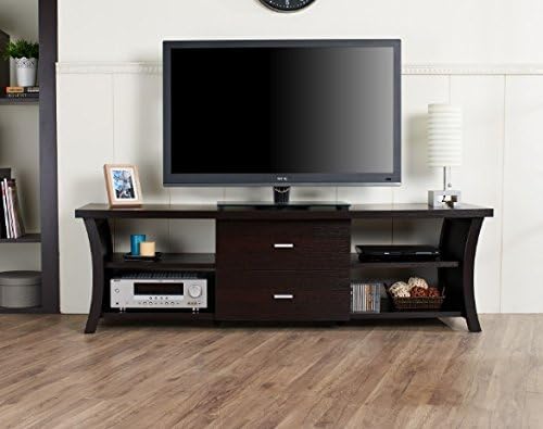Danbury Modern 2-Drawer 4-shelves TV Console (72 inch, Capuccino)