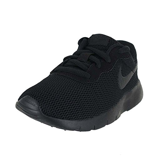 Nike Boy's Tanjun Running Sneaker, Black/Black 11C